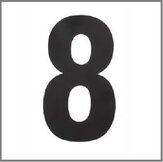 Zwarte huisnummers  width=