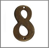 Messing huisnummers  width=