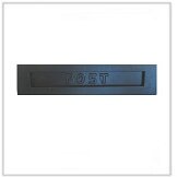 Briefplaat zwart  width=