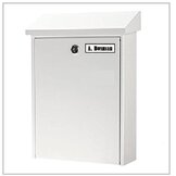 Stalen brievenbus  width=