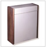 Houten brievenbus  width=