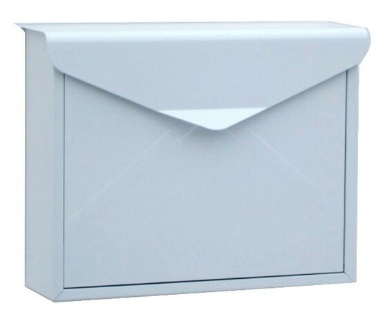 Envelop brievenbus wit + statief RVS