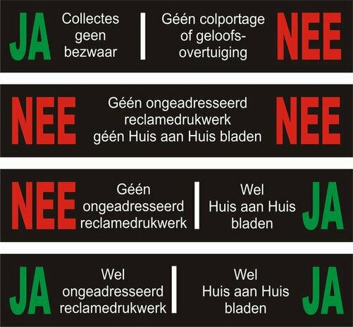 JA/NEE stickers