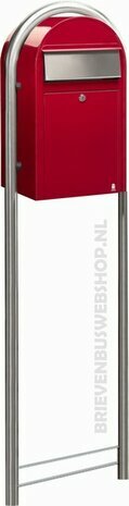 Brievenbus Bobi Grande rood RAL 3001