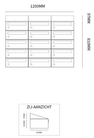 brievenbussen 3x5 15 postkasten