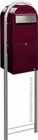 Brievenbus Bobi Jumbo donkerrood