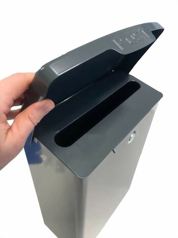 Brievenbus Ptt staal zwart + universeel statief RVS 