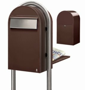 Brievenbus Bobi Grande B donkerbruin RAL 8017