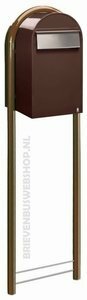 Brievenbus Bobi Grande B donkerbruin RAL 8017