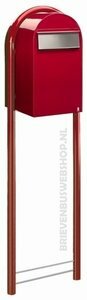 Brievenbus Bobi Grande B rood RAL 3001