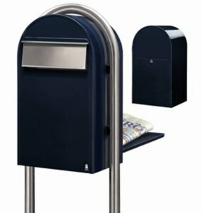 Brievenbus Bobi Grande B zwartblauw RAL 5004
