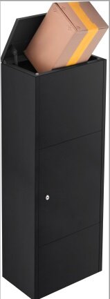 B-keus Pakketbrievenbus parcelbox mat zwart/blauw (Ral 5004) 