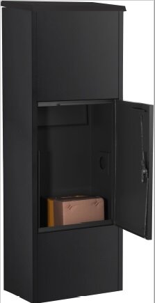 B-keus Pakketbrievenbus parcelbox mat zwart/blauw (Ral 5004) 