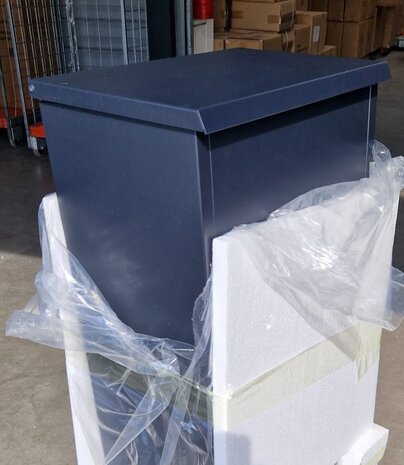 B-keus Pakketbrievenbus parcelbox mat zwart/blauw (Ral 5004) 