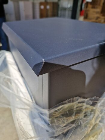 B-keus Pakketbrievenbus parcelbox mat zwart/blauw (Ral 5004) 