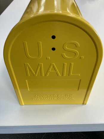 B-keus US Mailbox / Amerikaanse brievenbus geel