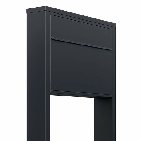 Design brievenbus Hoogezand met statief Mat Zwart
