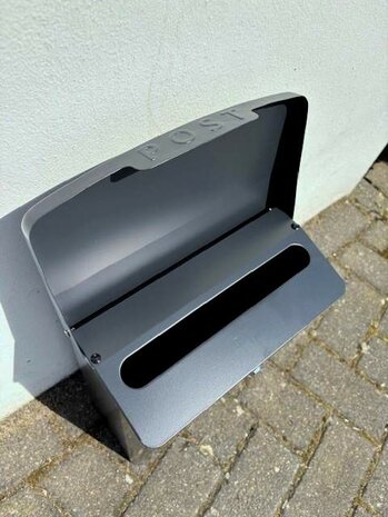 Ptt brievenbus staal antraciet grijs (mat)