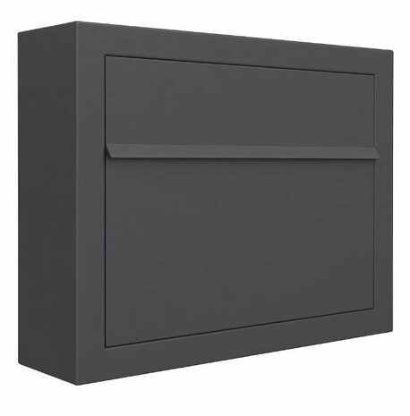 Design wandbrievenbus Hoogezand Mat antraciet RAL 7021