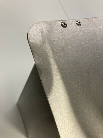 Grote mat RVS brievenbus Zandvoort