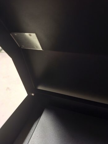 B-keus Pakketbrievenbus Largo voor aan de muur (zwart)