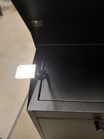 B-keus Pakketbrievenbus Largo voor aan de muur (zwart)