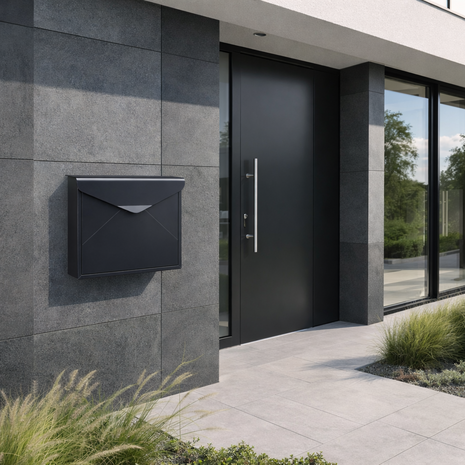 Envelop brievenbus antraciet RAL 7016