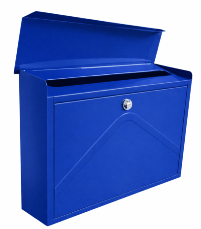 Envelop brievenbus blauw RAL 5005 