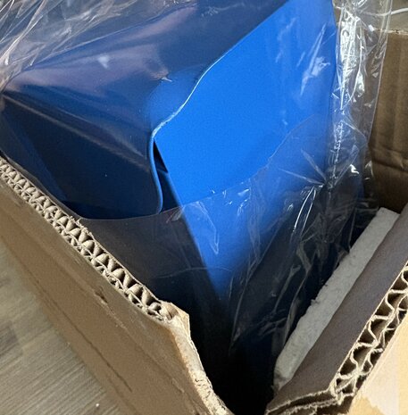 envelop brievenbus blauw
