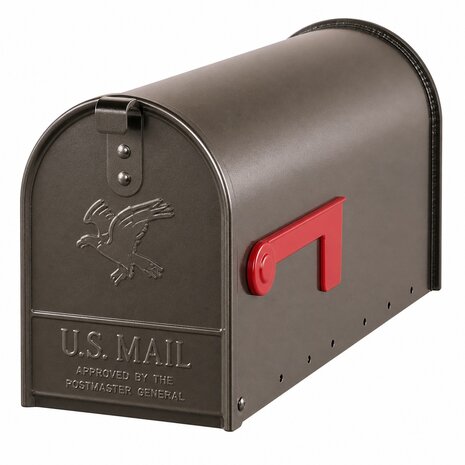 US Mailbox / Amerikaanse brievenbus brons staal