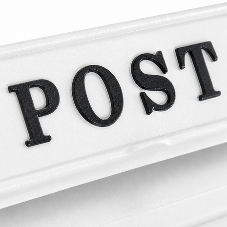 klassieke brievenbus wit post