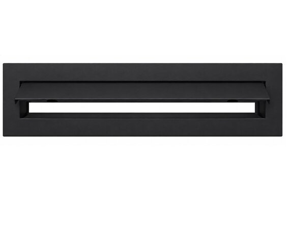Brievenbusklep mat zwart RAL9017 (31x8cm)