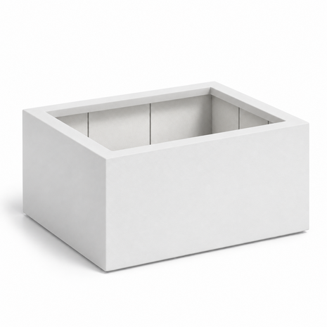 Grote plantenbak buiten 100x100x60cm Wit mat RAL9016