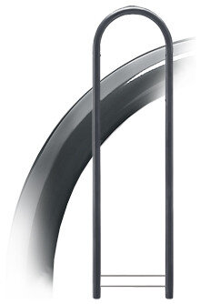 Brievenbus Bobi Grande S grijs  + statief round grijs