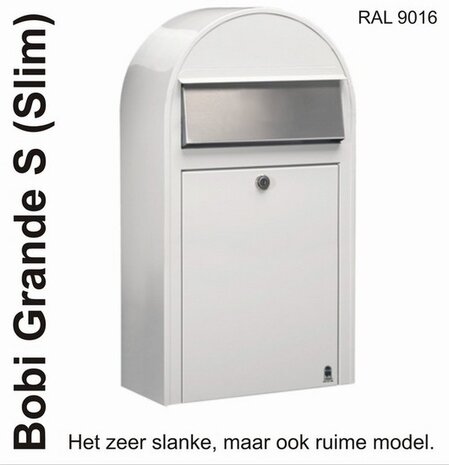 Brievenbus Bobi Grande S wit  + statief round wit
