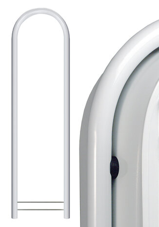 Brievenbus Bobi Grande S wit  + statief round wit