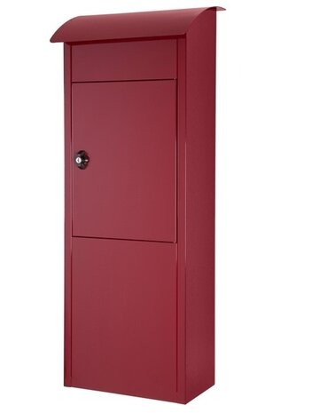 Brievenbus Brussel mat bordeaux rood (RAL 3005)