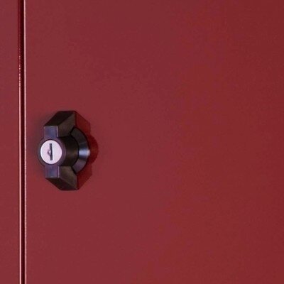 Brievenbus Brussel mat bordeaux rood (RAL 3005)