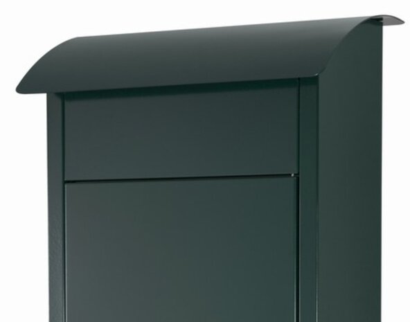 Brievenbus Brussel mat zwart-groen (RAL 6012)