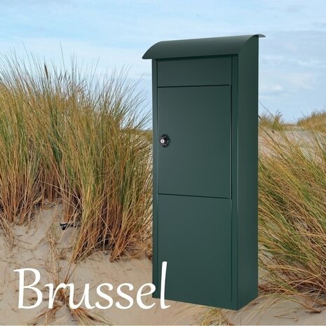 Brievenbus Brussel mat groen (RAL 6005)