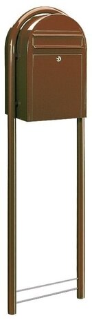 Donkerbruin Bobi Classic RAL 8017 plus statief Round RAL 8017