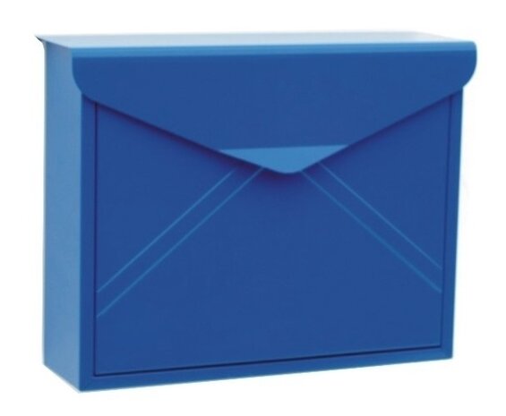 envelop brievenbus blauw