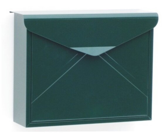 envelop brievenbus donkergroen