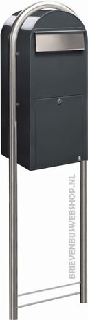 Brievenbus Bobi Jumbo donkergrijs