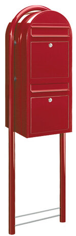 Brievenbus Bobi Duo rood