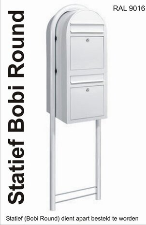 Brievenbus Bobi Duo wit RAL 9016