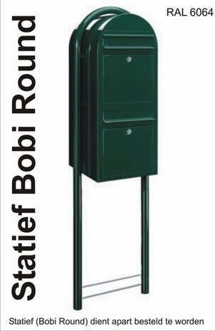 Brievenbus Bobi Duo zwartgroen
