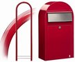 Brievenbus Bobi Grande S rood + statief round rood