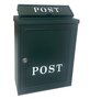 Brievenbus Adelaide Mat donkergroen met witte letters post