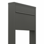 Design brievenbus Hoogezand met statief Mat antraciet